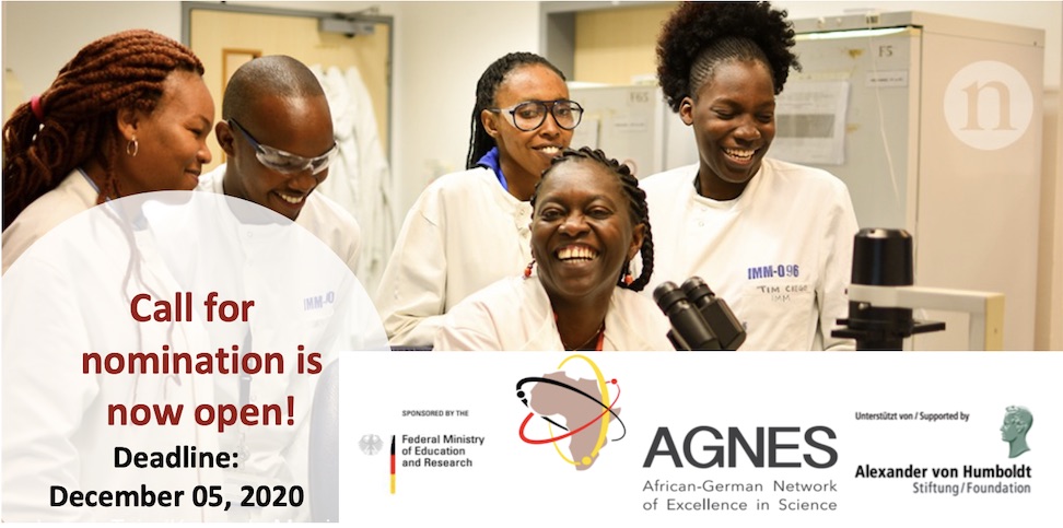 Appel à nominations 2020 de la bourse AGNES pour jeunes chercheurs